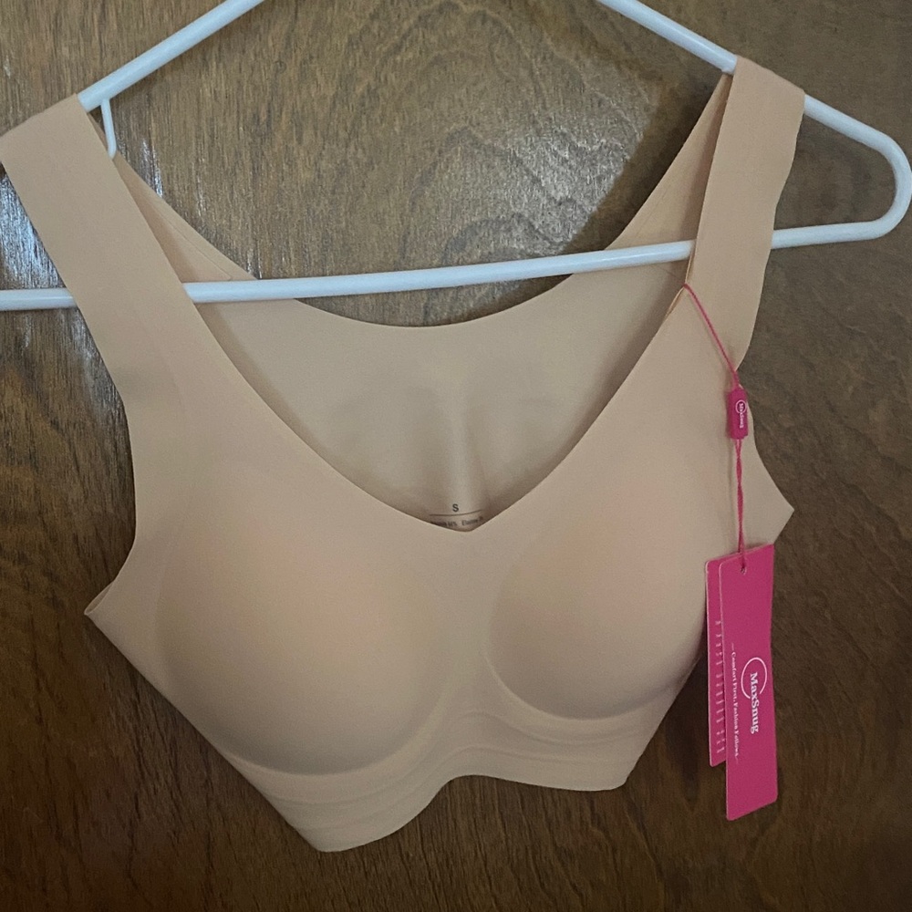 Elegant Nude Wireless Bra